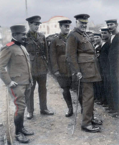 Admiral Troubridge in his General's uniform while serving in Serbia